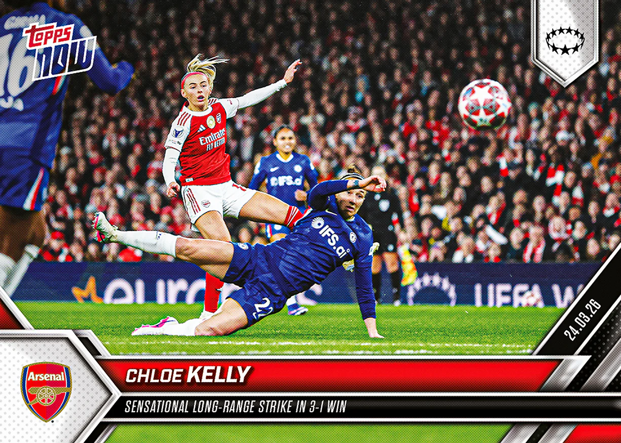 Chloe Kelly - 2025-26 UWCL Topps NOW® - Card 23 - PR: 534