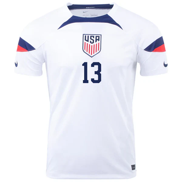 United States Tim Ream Home Jersey 22/23 (White/Loyal Blue)