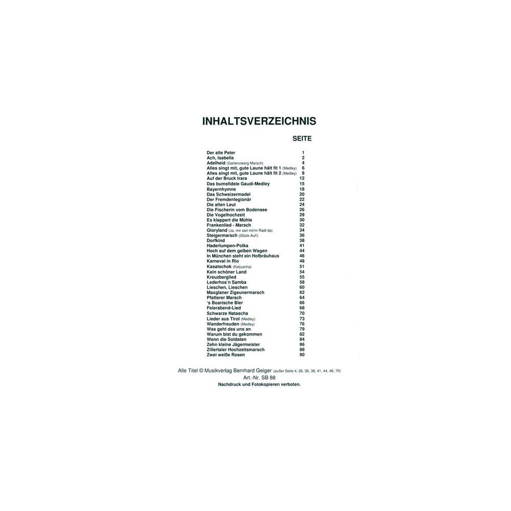 Musikverlag Geiger Wirtshaussingen 2 – Thomann Ireland