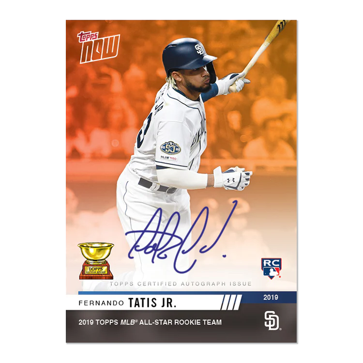 On-Card Auto # to 5 - Fernando Tatis Jr. - MLB TOPPS NOW® Card RC005E
