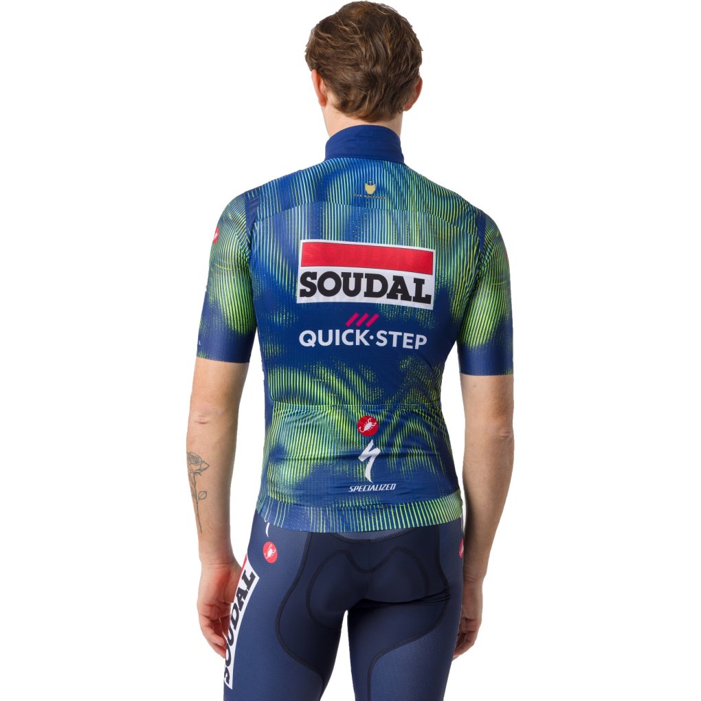 Castelli Pro Wind Vest Team Soudal Quick-Step Men - blue/electric lime 051
