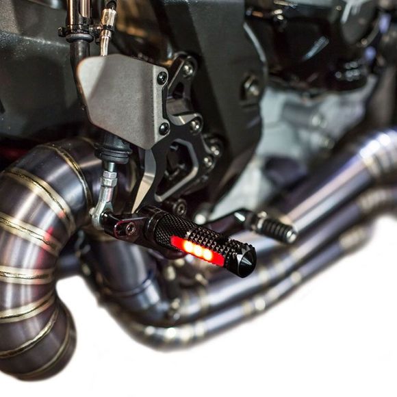 Valter Moto Left Coast Footrests with Universal LEDRef: SPG01L 00 / SPG02L