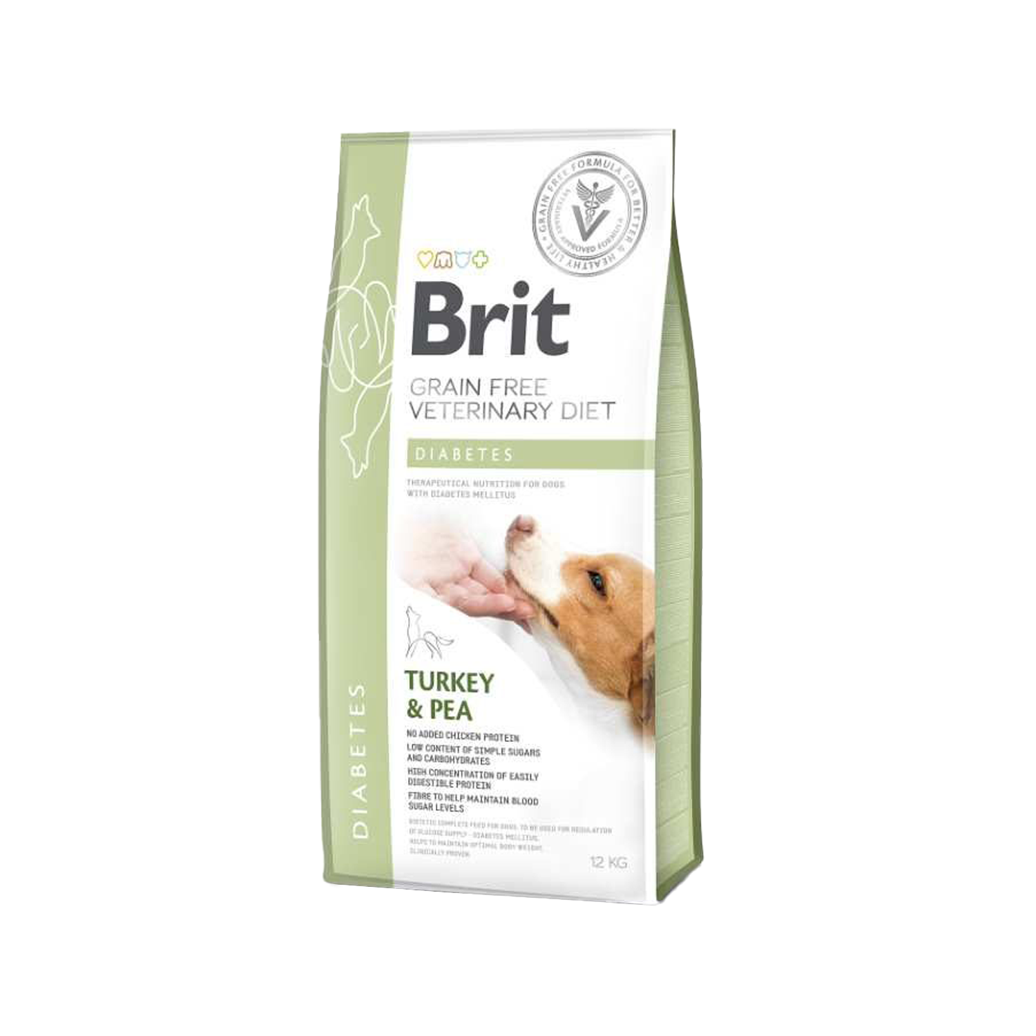 Brit Veterinary Diet Dog - Grain free - Diabetes - 2 kg