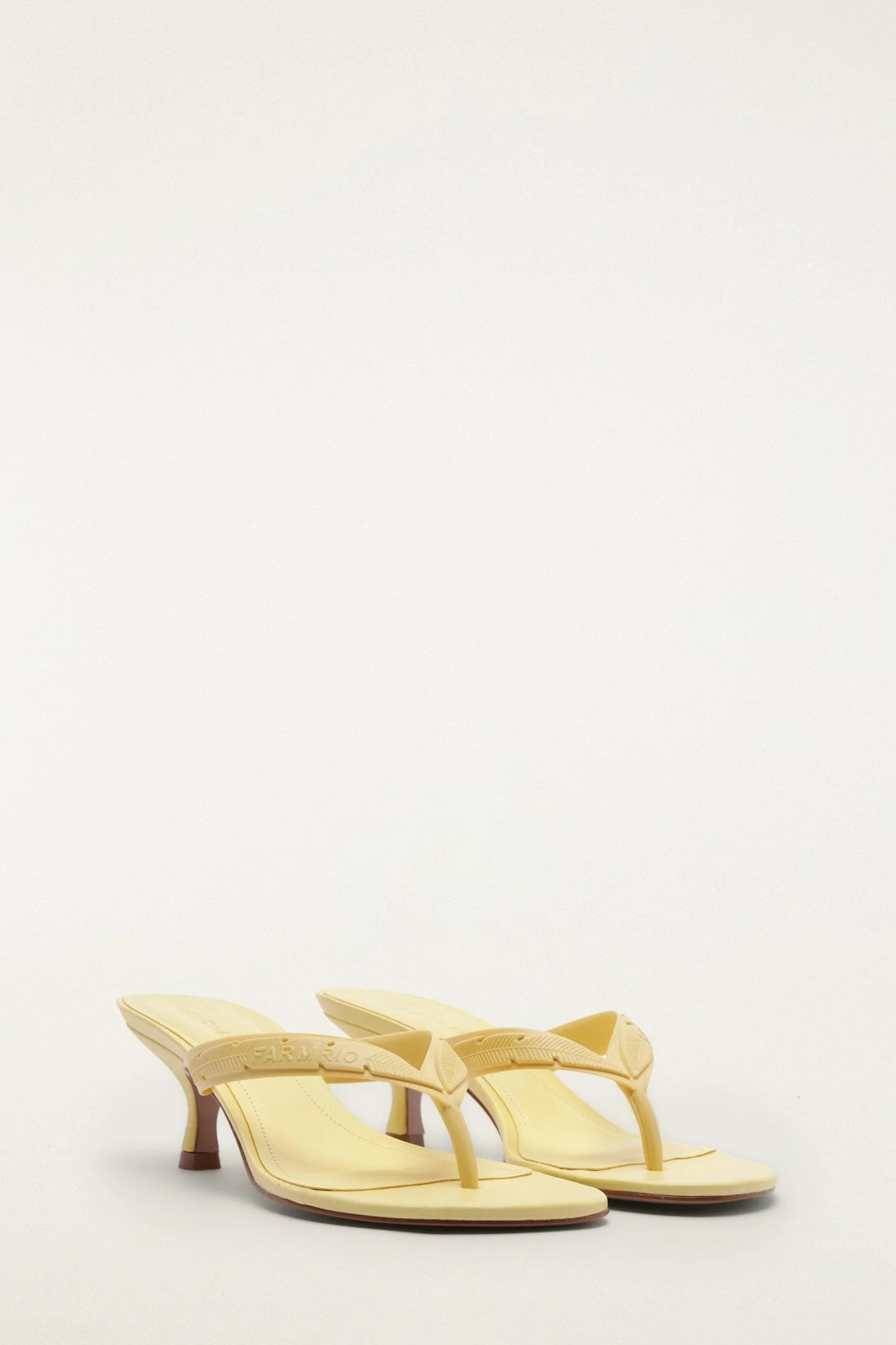 Yellow Rob Kitten Heeled Sandal