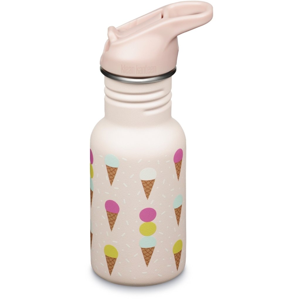 Klean Kanteen Kid Classic Bottle 355ml with Flip Sport Cap - ice cream