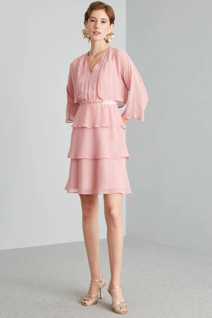 Georgette shrug - PINK