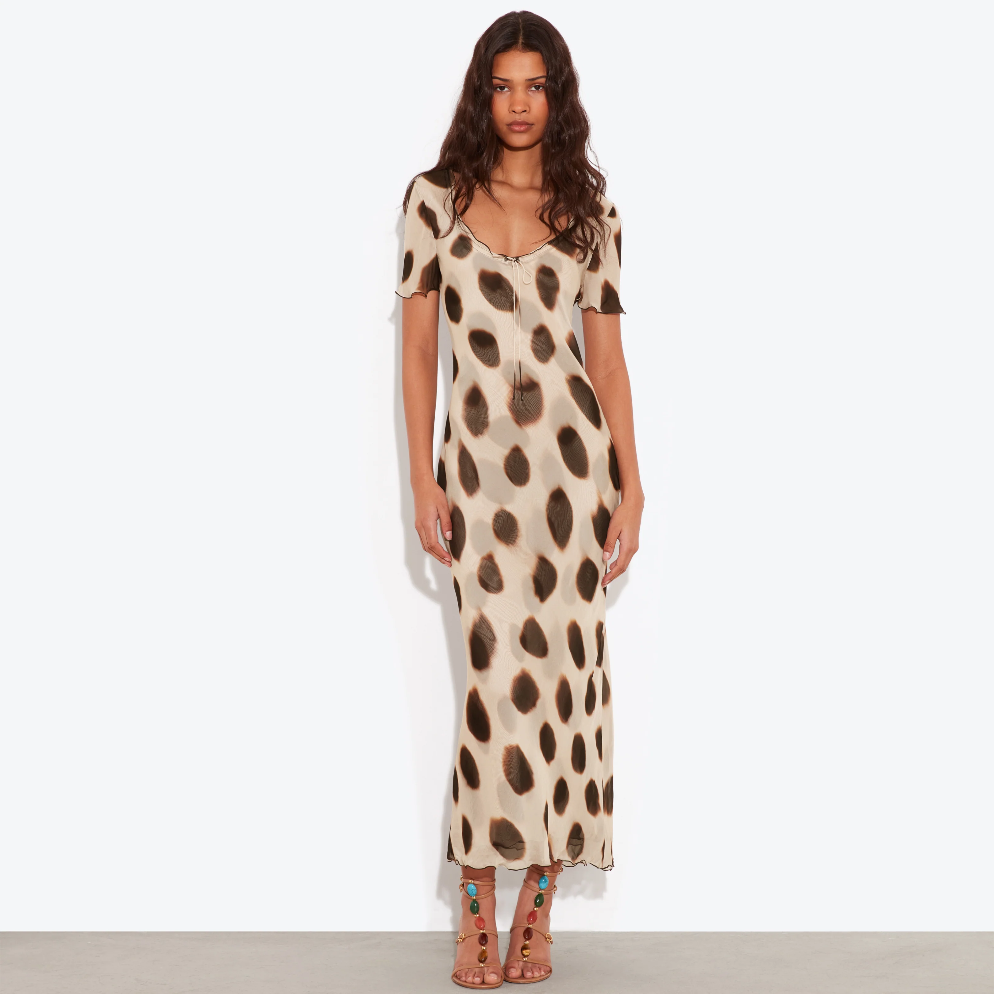Anessa Dress Animal Dot