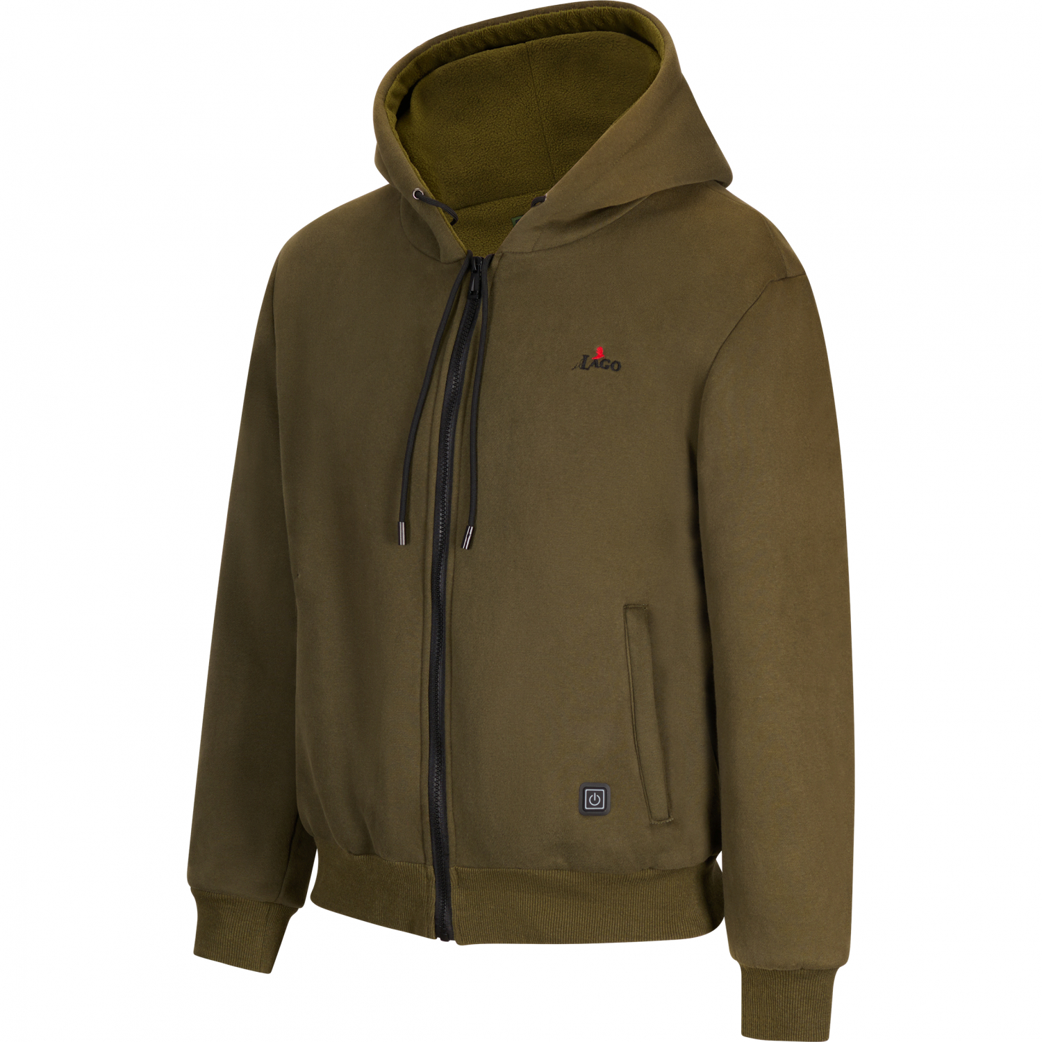 il Lago Red Level Sweat Jacket Feuerland Men, Heatable (Olive)
