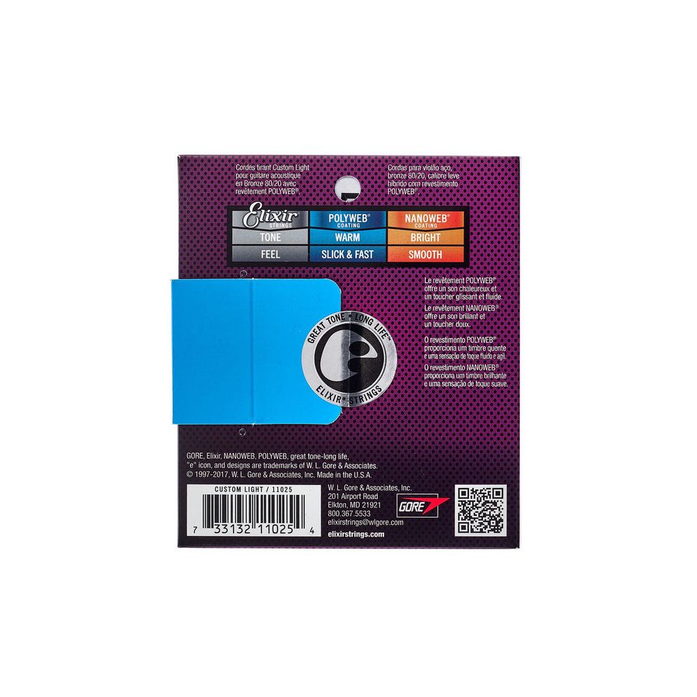 Elixir Polyweb Custom Light Acoustic – Thomann Ireland