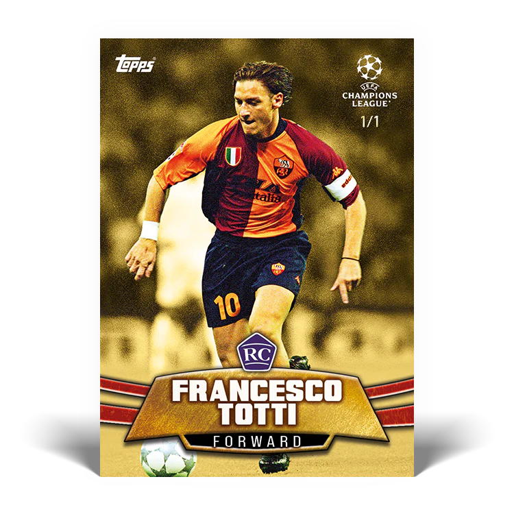 The Lost Rookie Card - Francesco Totti - Card #19