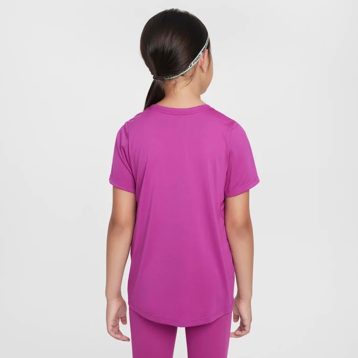 Nike One Fitted Dri-FIT Short-Sleeve Top Kids - hot fuchsia/white FZ5600-518
