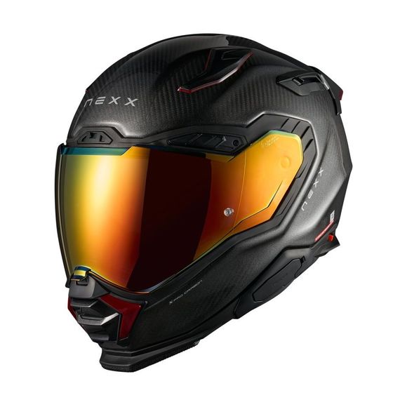 Nexx X.WST3 CARBON VOLCANO Full-Face Helmet - Black / RedRef: NE0645
