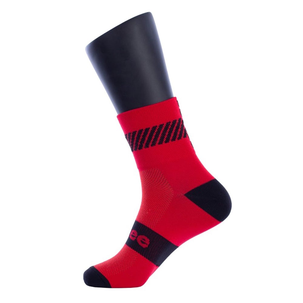 SOFTEE WALK HALF SOCK RED