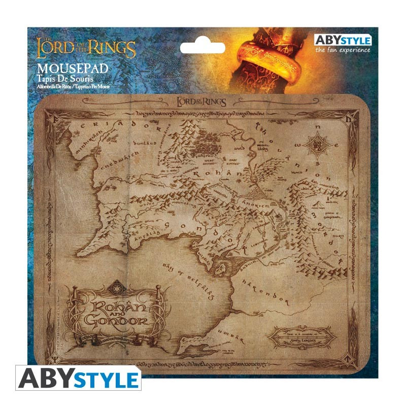 THE LORD OF THE RINGS Flexible Mousepad Rohan & Gondor map