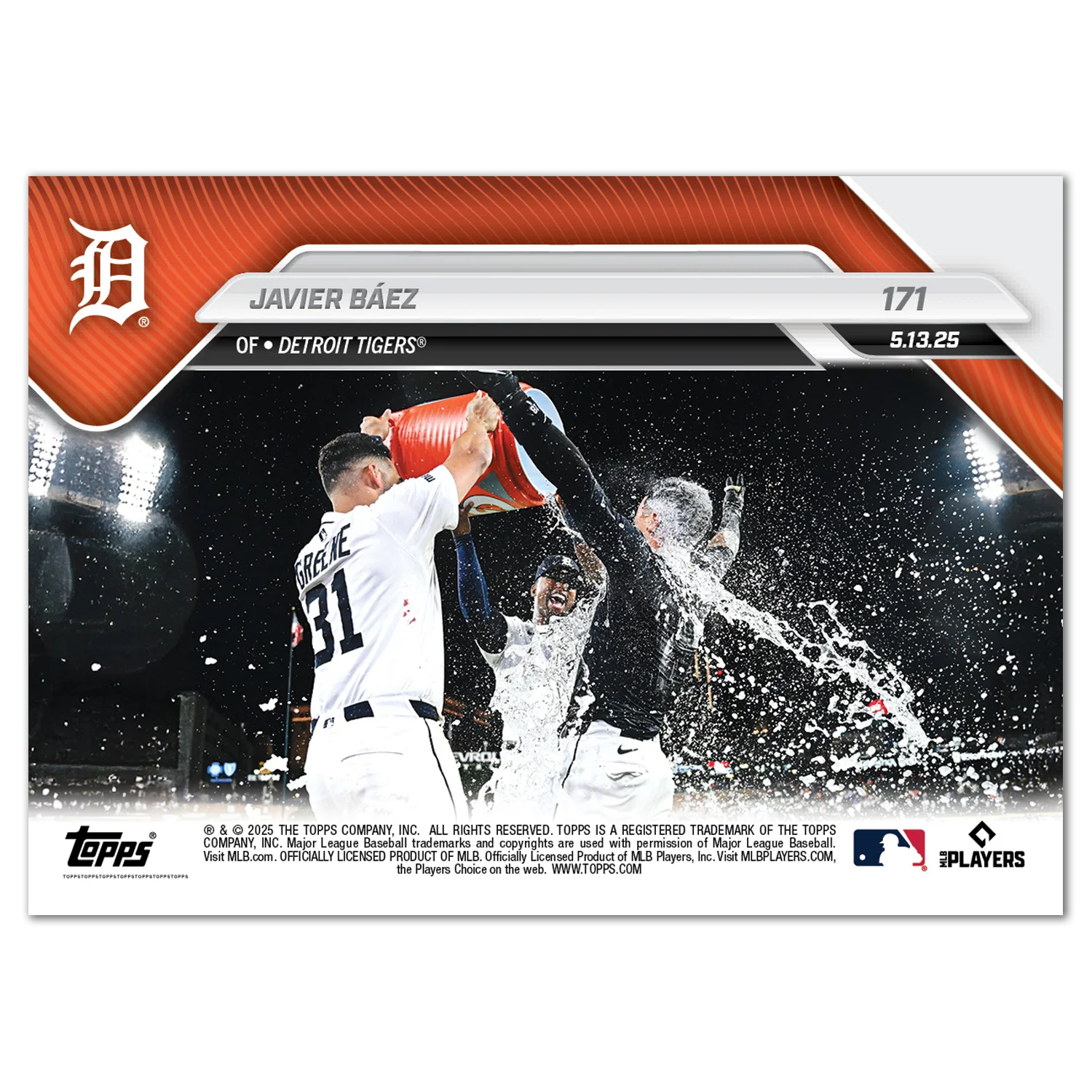 Javier Báez - 2025 MLB Topps NOW® - Card 171