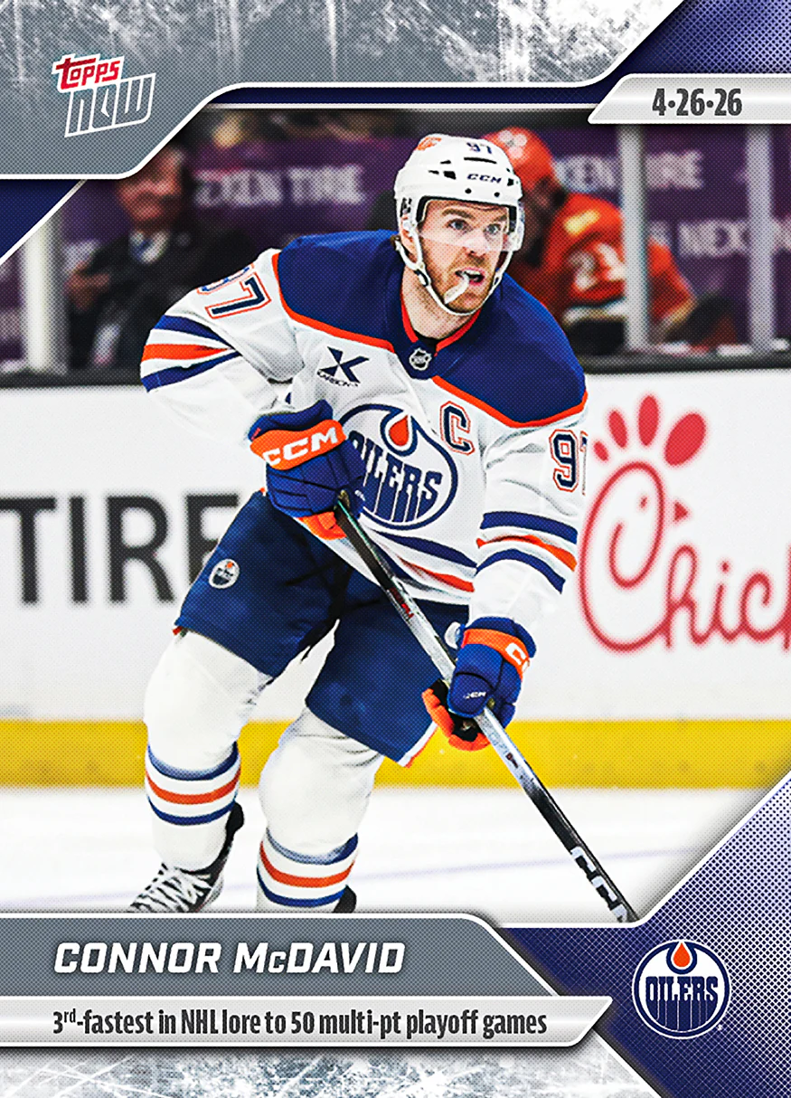 Connor McDavid - 2025-26 NHL Topps NOW® - Sticker # 159 Pack - PR: 375