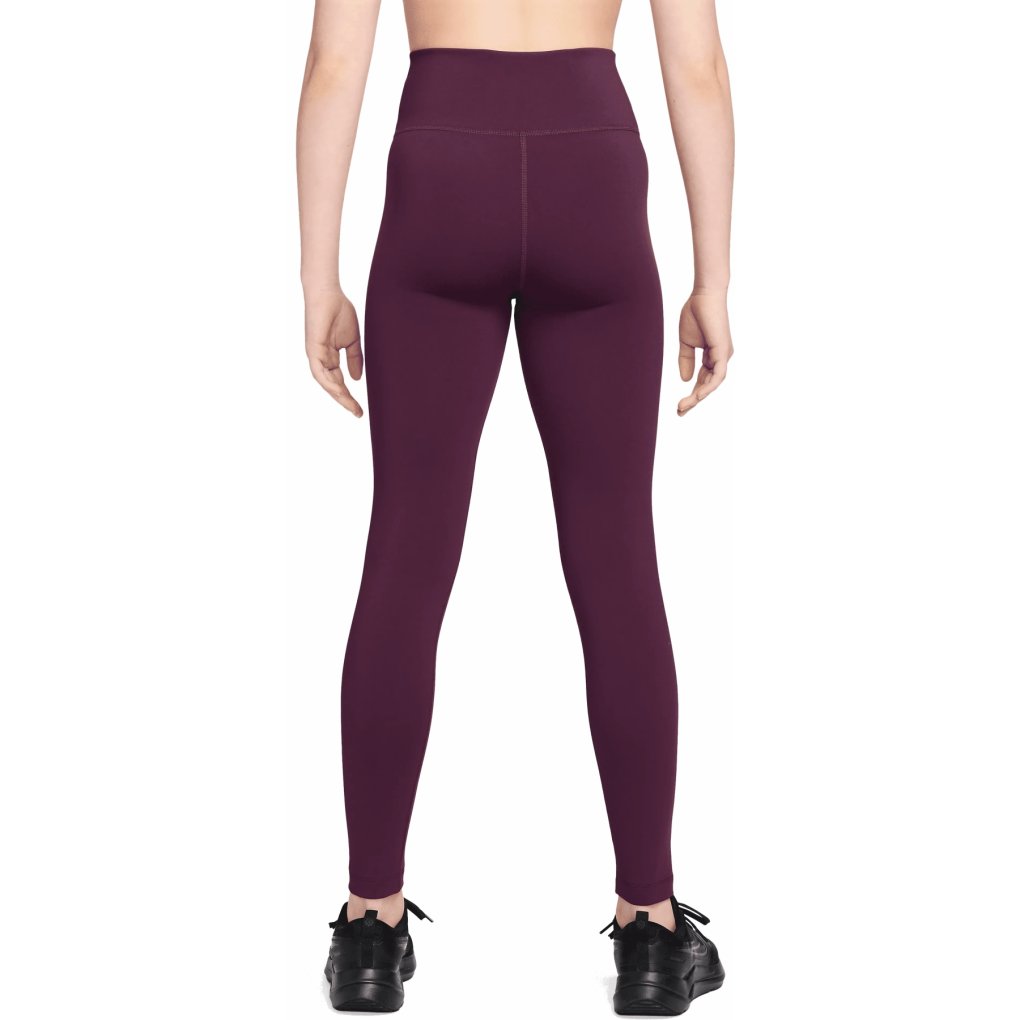 Nike One Dri-FIT Tights Kids - bordeaux/white FZ5605-610