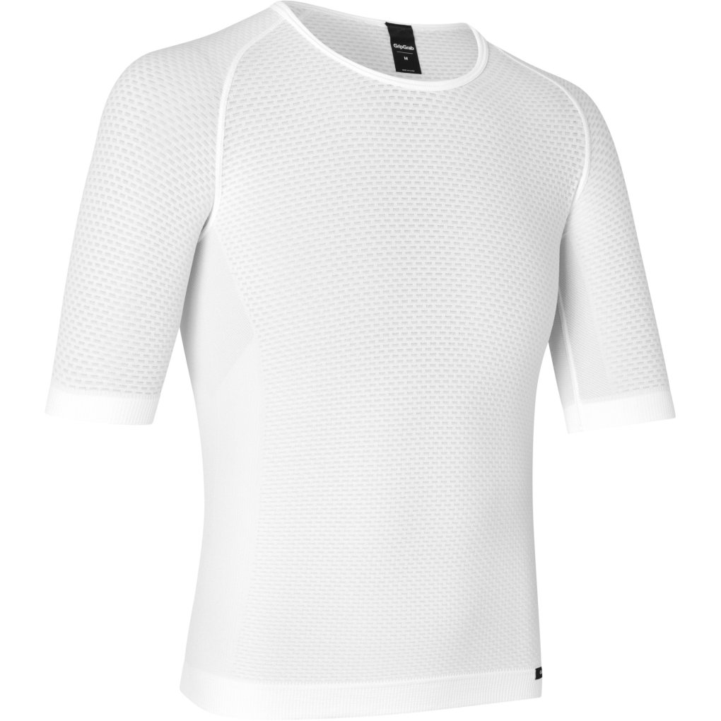 GripGrab PACR Summer Seamless Short Sleeve Base Layer Men - White
