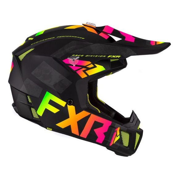 Casque cross FXR CLUTCH EVO LE SHERBERT 2022 - Noir / MulticoloreRef : FXR0270