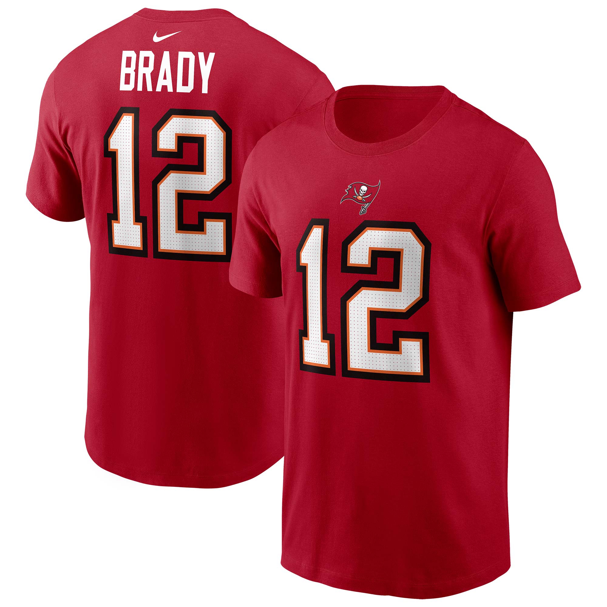 Tom Brady #12 Tampa Bay Buccaneers Nike Player NFL T-Shirt Red