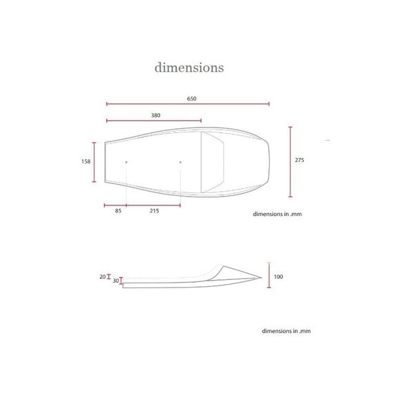 Brazoline CAFE RACER FLAT TRACK 4FC Universal comfort saddle - BlackRef: SCR4FC