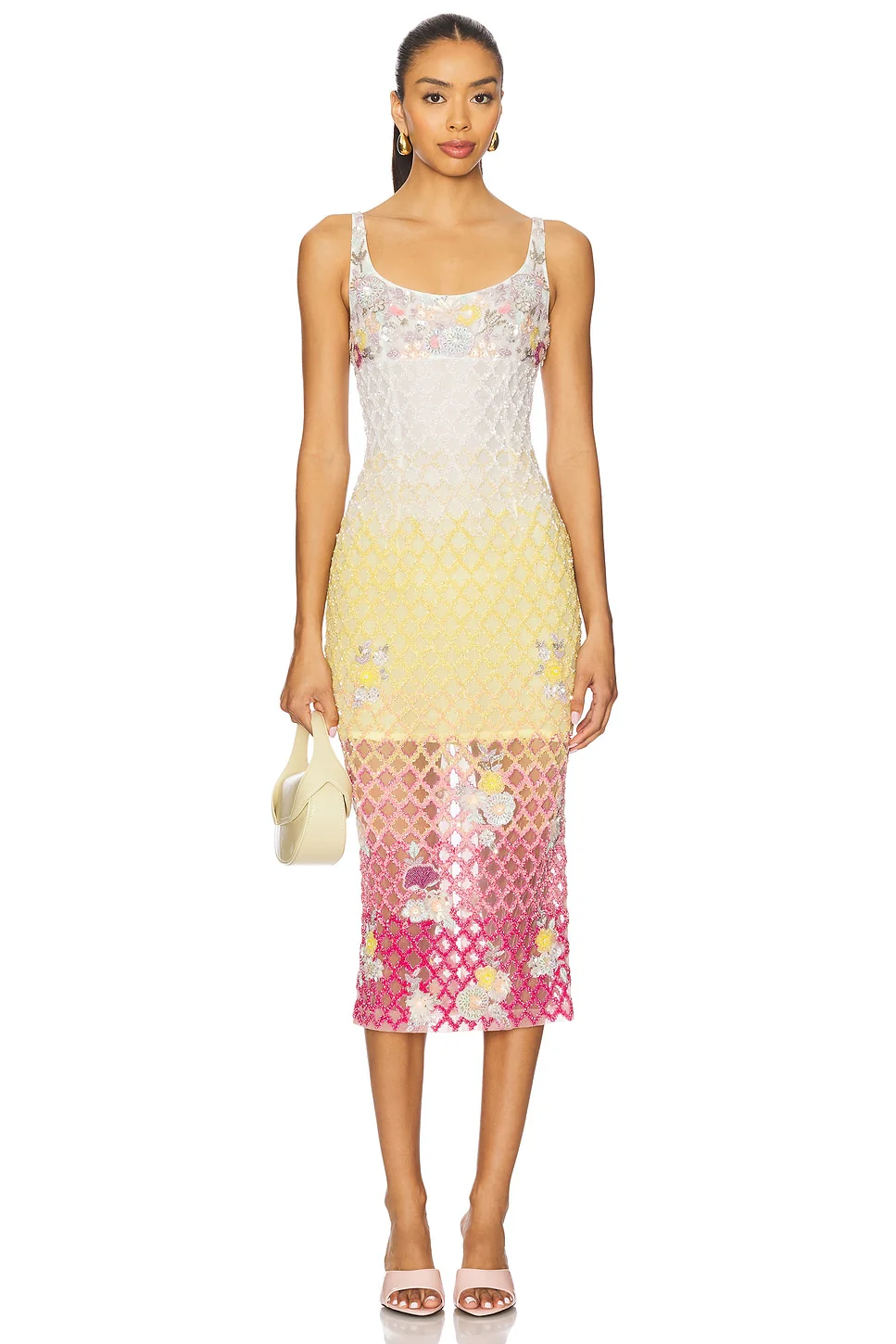 x REVOLVE Valeria Jewel Embroidered Midi Dress