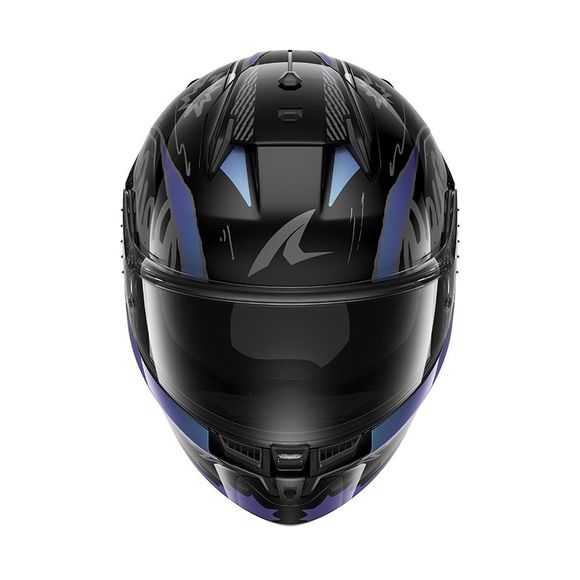 Shark D-SKWAL 3 STREETRUSH Full-Face Helmet – Black / GreenRef: Sh1844-C43335