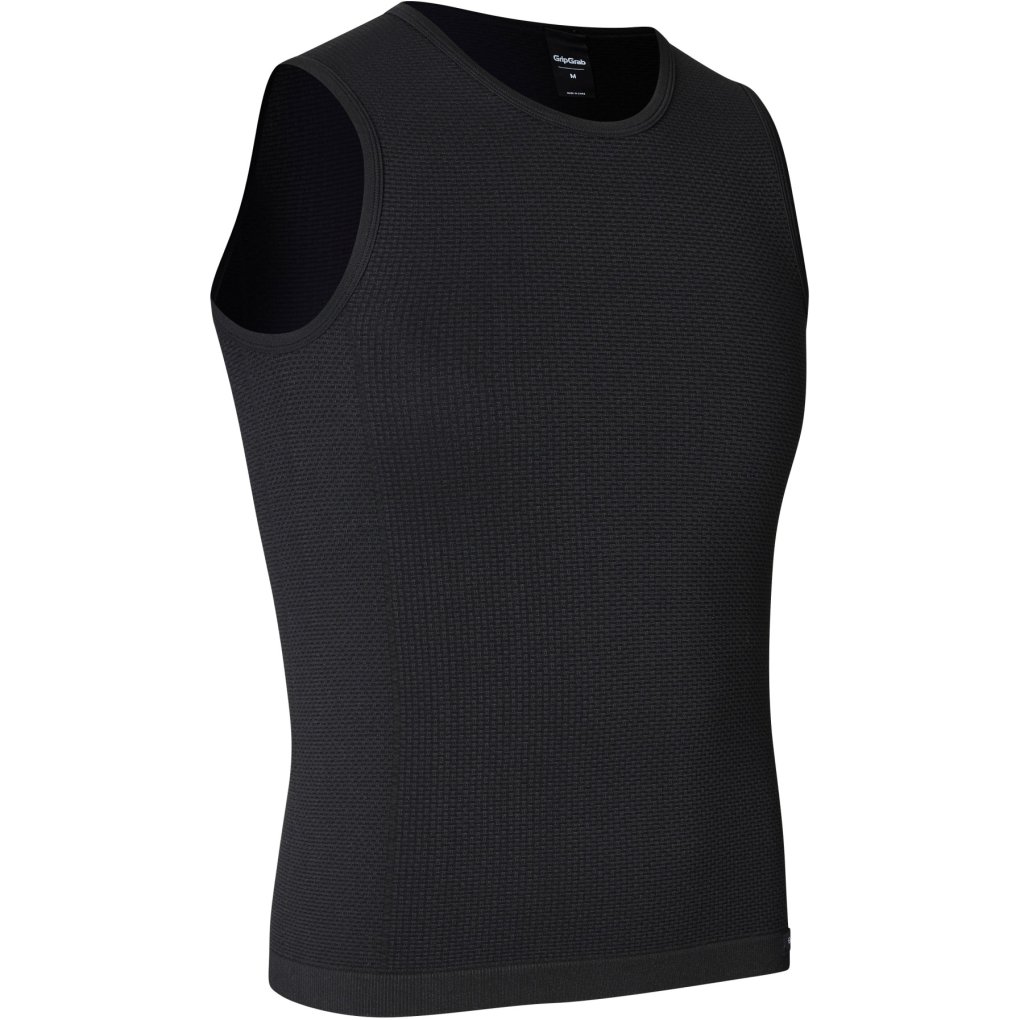 GripGrab PACR Spring-Autumn Seamless Sleeveless Base Layer Men - Black