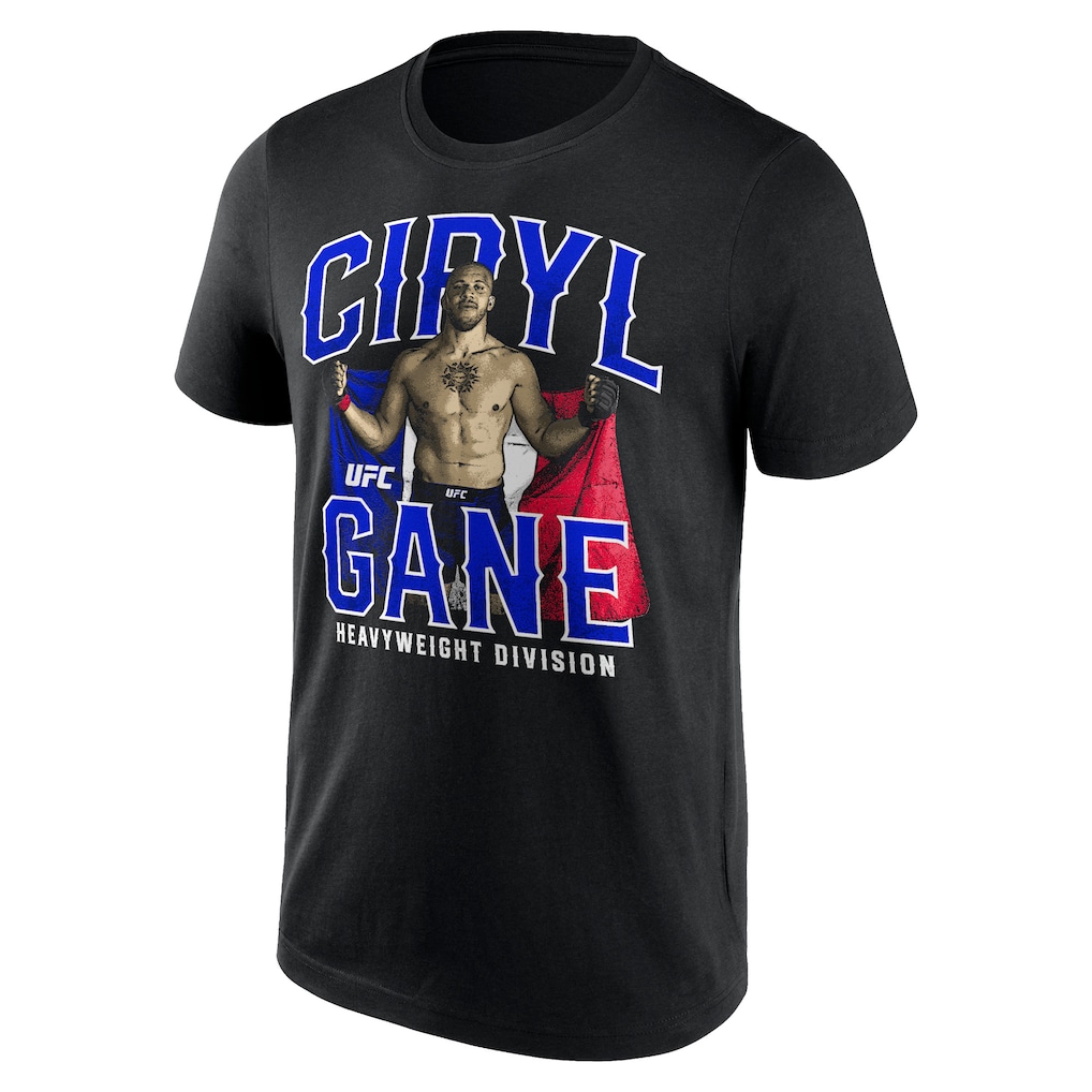 UFC Ciryl Gane French Flag T-Shirt - Black - Mens