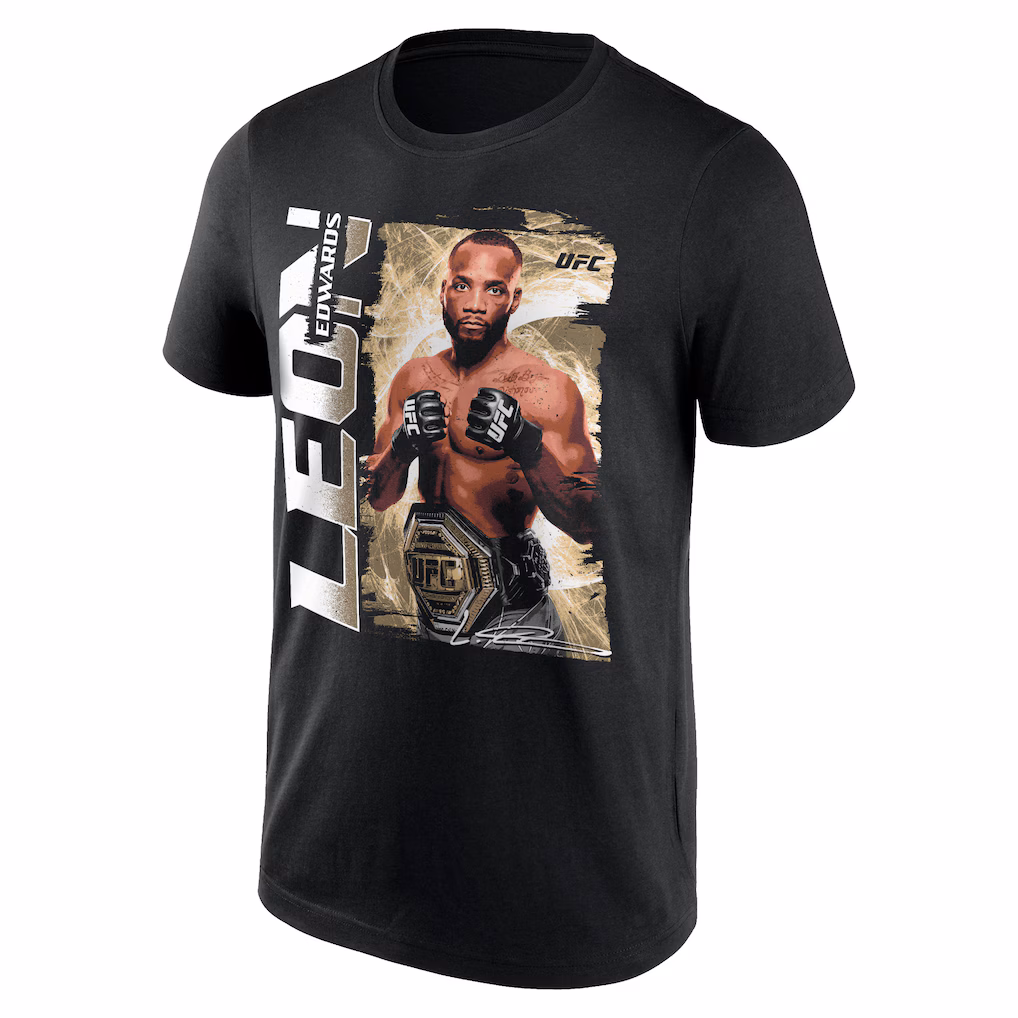 UFC Leon Edwards Pose T-Shirt - Black - Mens