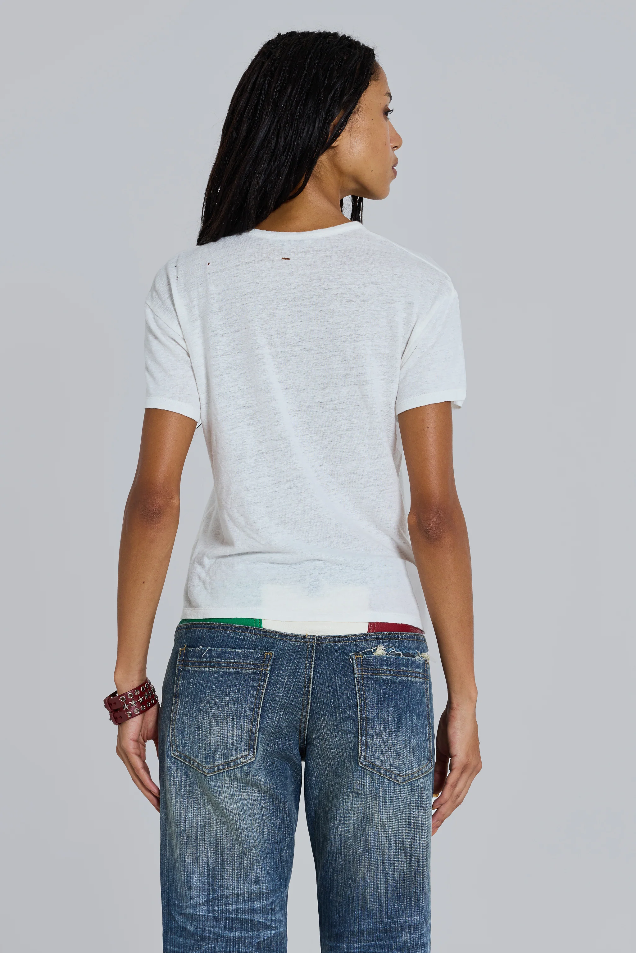 Slub White T-Shirt