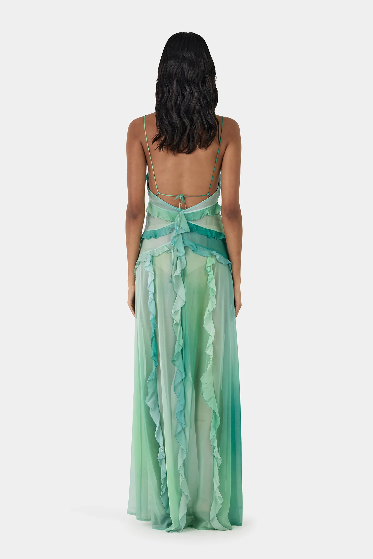 Laila Silk Maxi Dress Aura