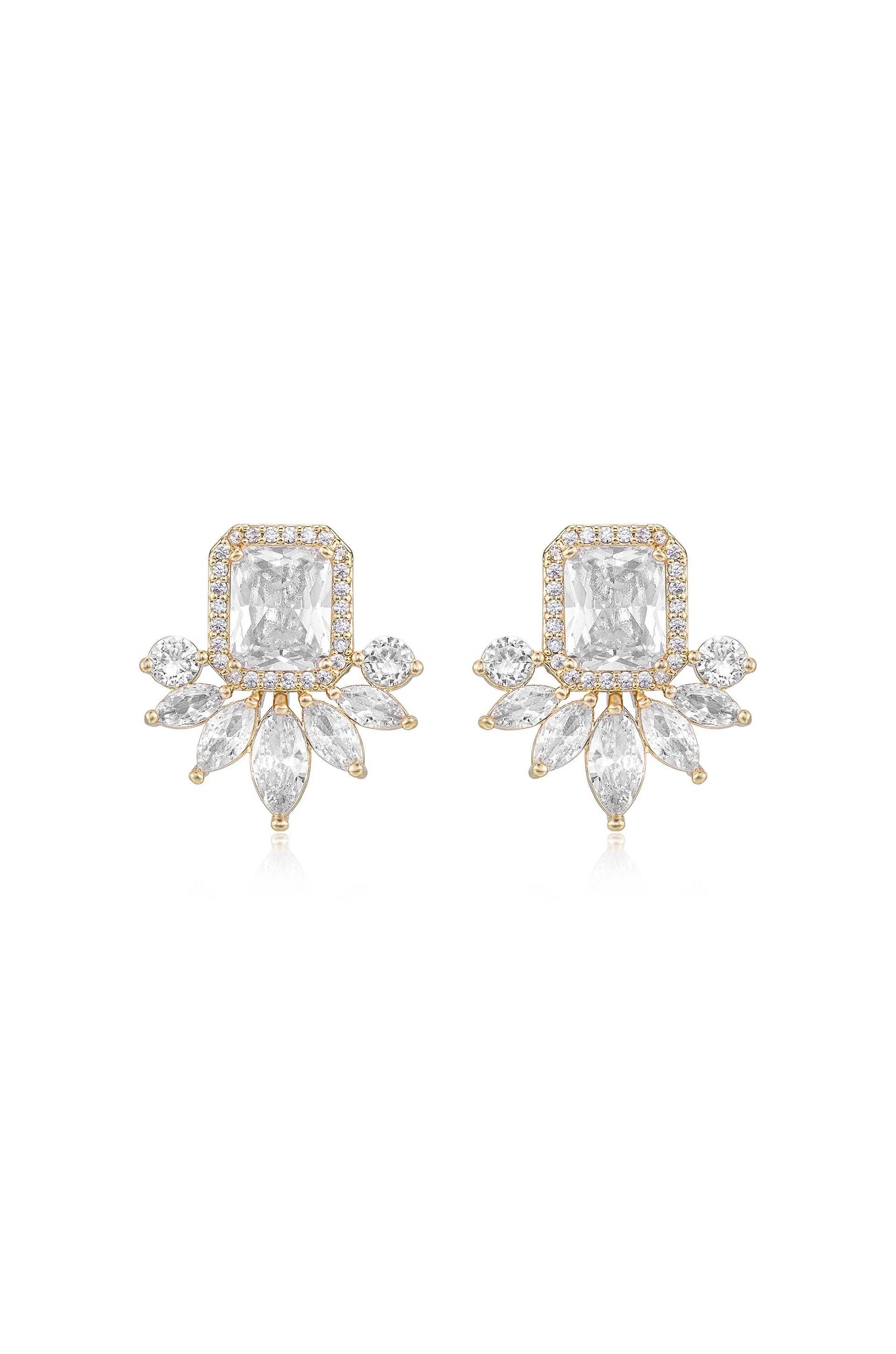 Shine Crystal Stud Earrings