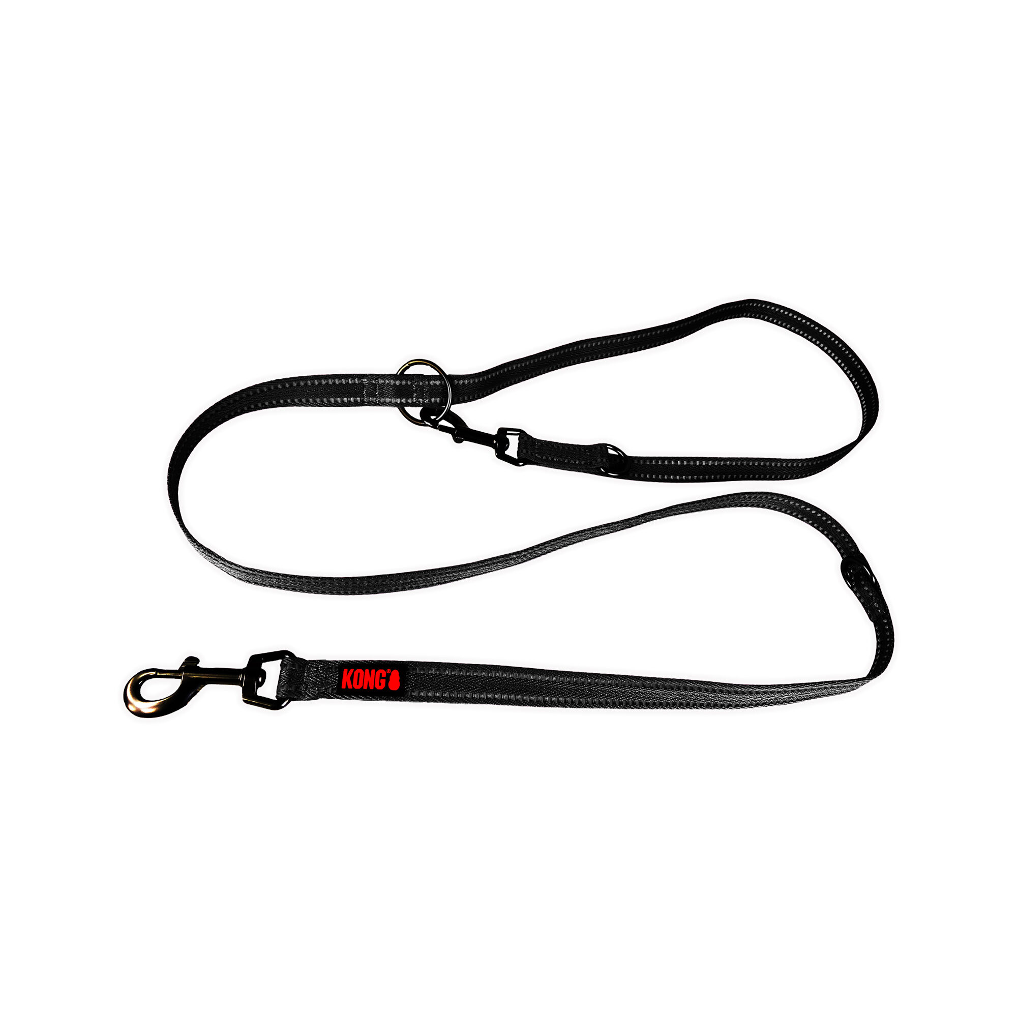 KONG Adjustable Leash - Black - M/L
