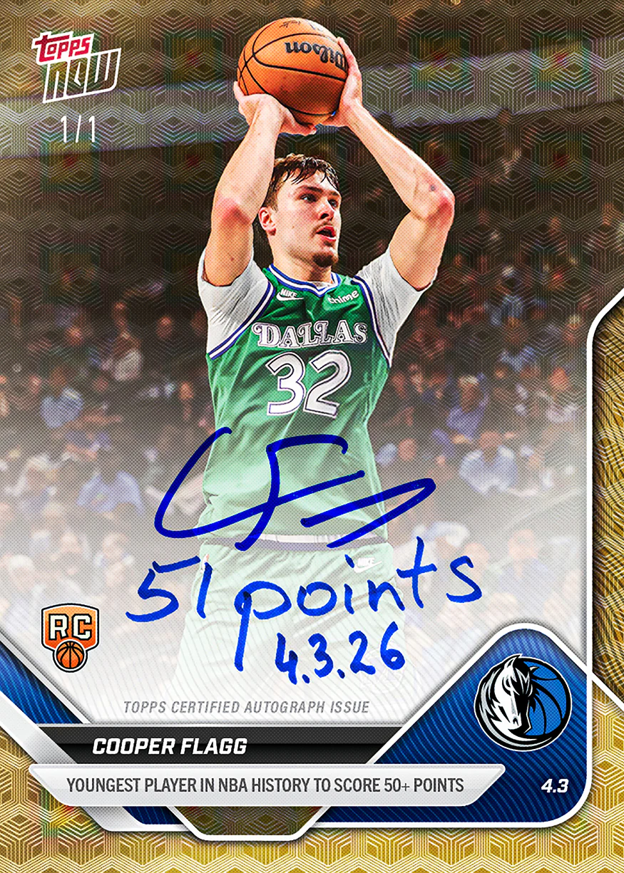Cooper Flagg - 2025-26 NBA Topps NOW® - Card 241 - PR: 99025