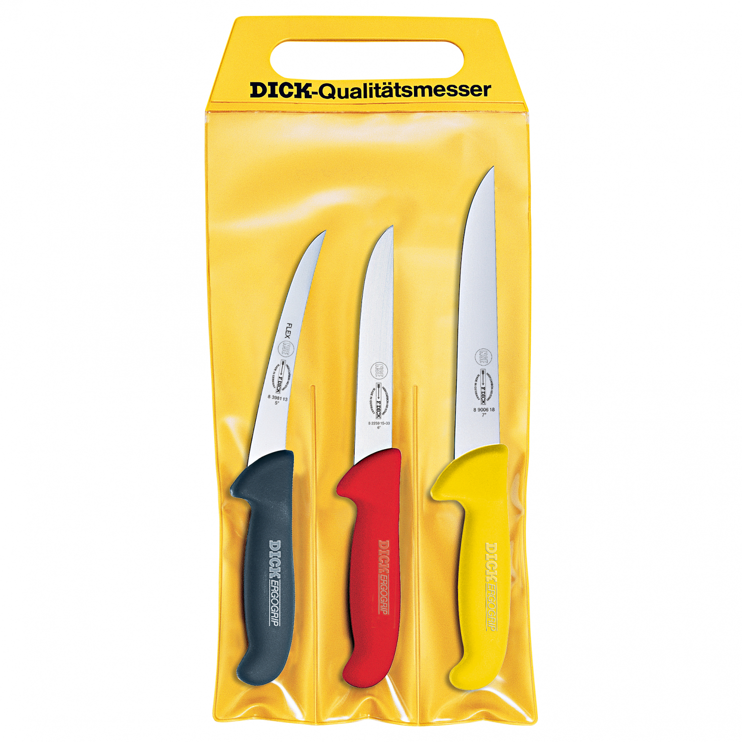 Dick ErgoGrip Knife Set (3 pieces, skin and dress Championship)