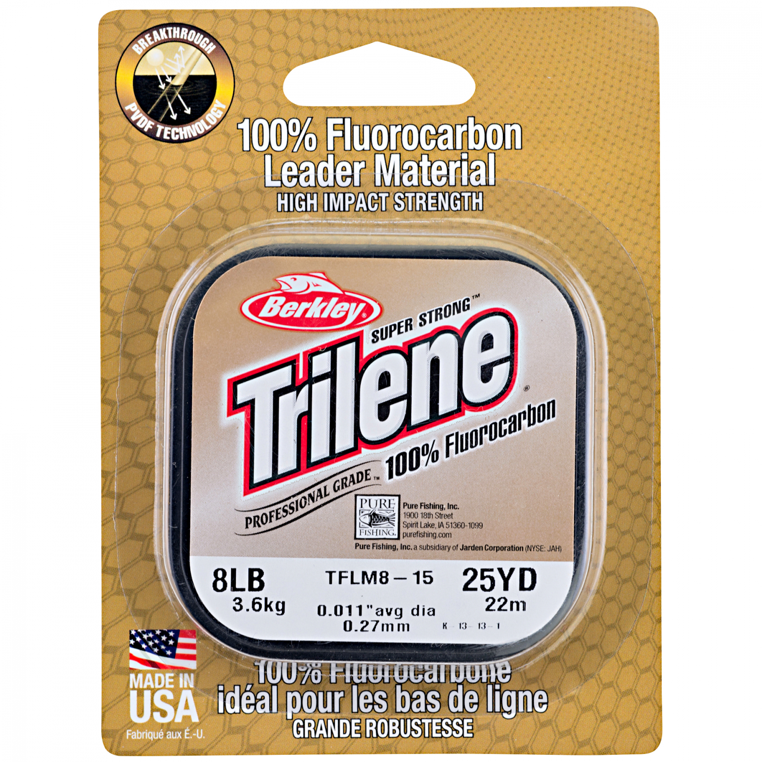 Berkley Trace Line Trilene Fluorocarbon Leader (clear, 25 m)