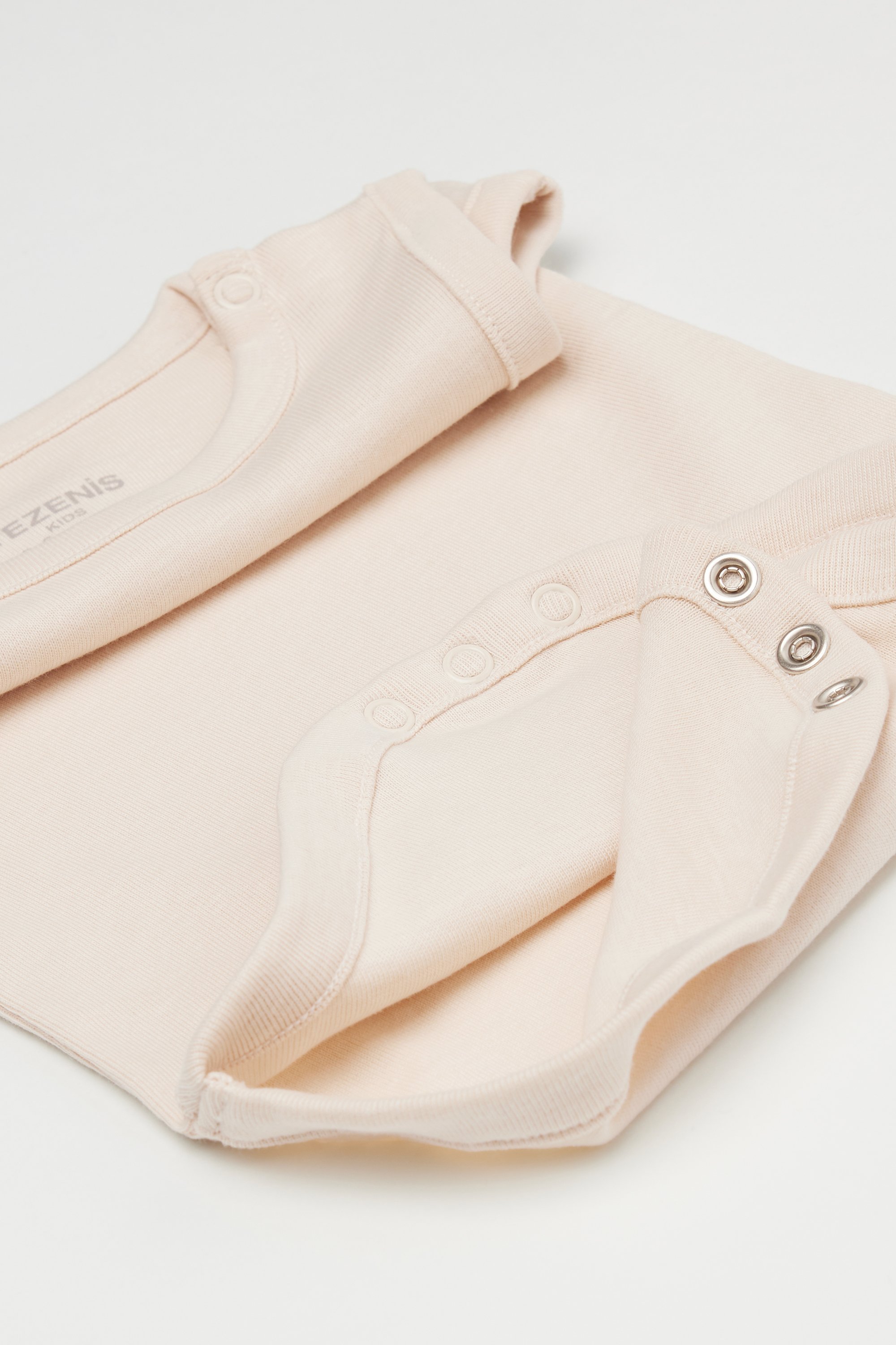 Baby Plain Pure Cotton Bodysuit with Wide Shoulder Straps