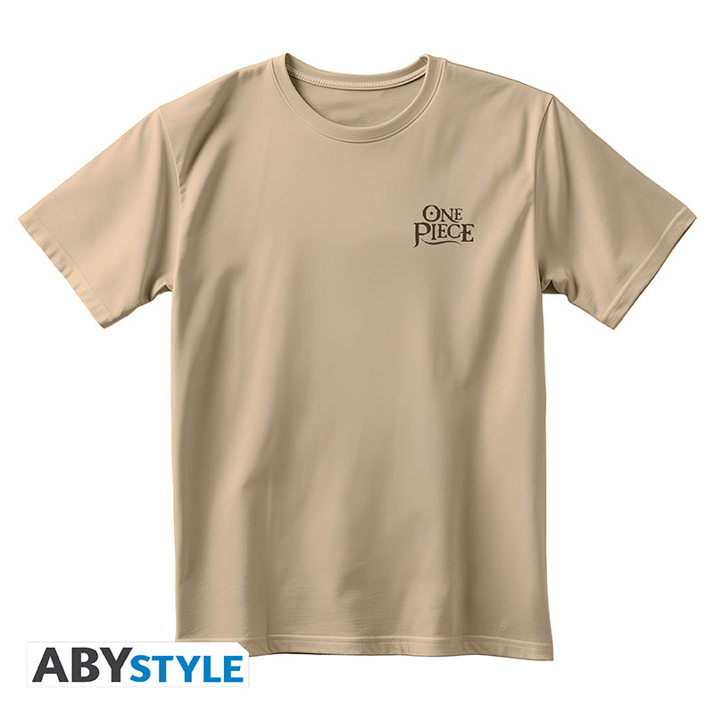 ONE PIECE Unisex sand Tshirt Vintage Wanted Ace
