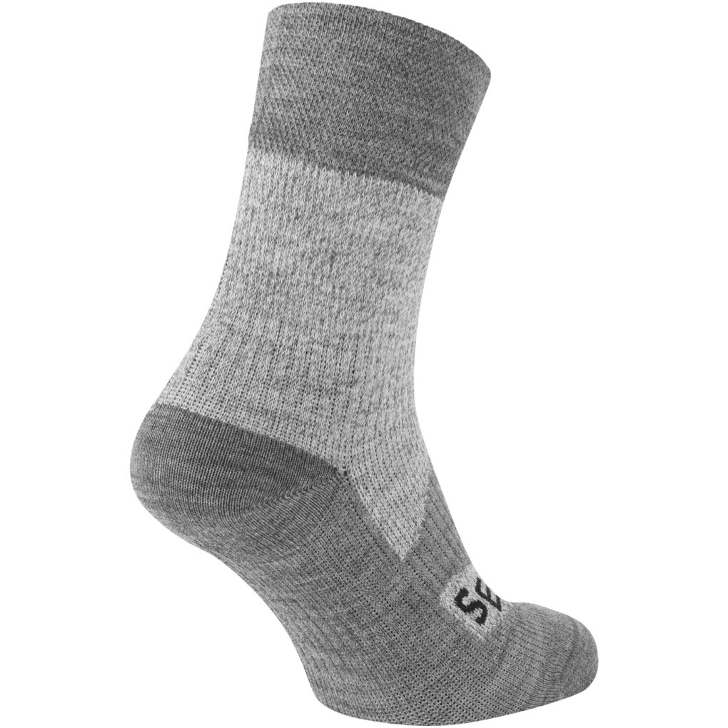 SealSkinz Bircham Waterproof All Weather Ankle Length Socks - Grey/Grey Marl