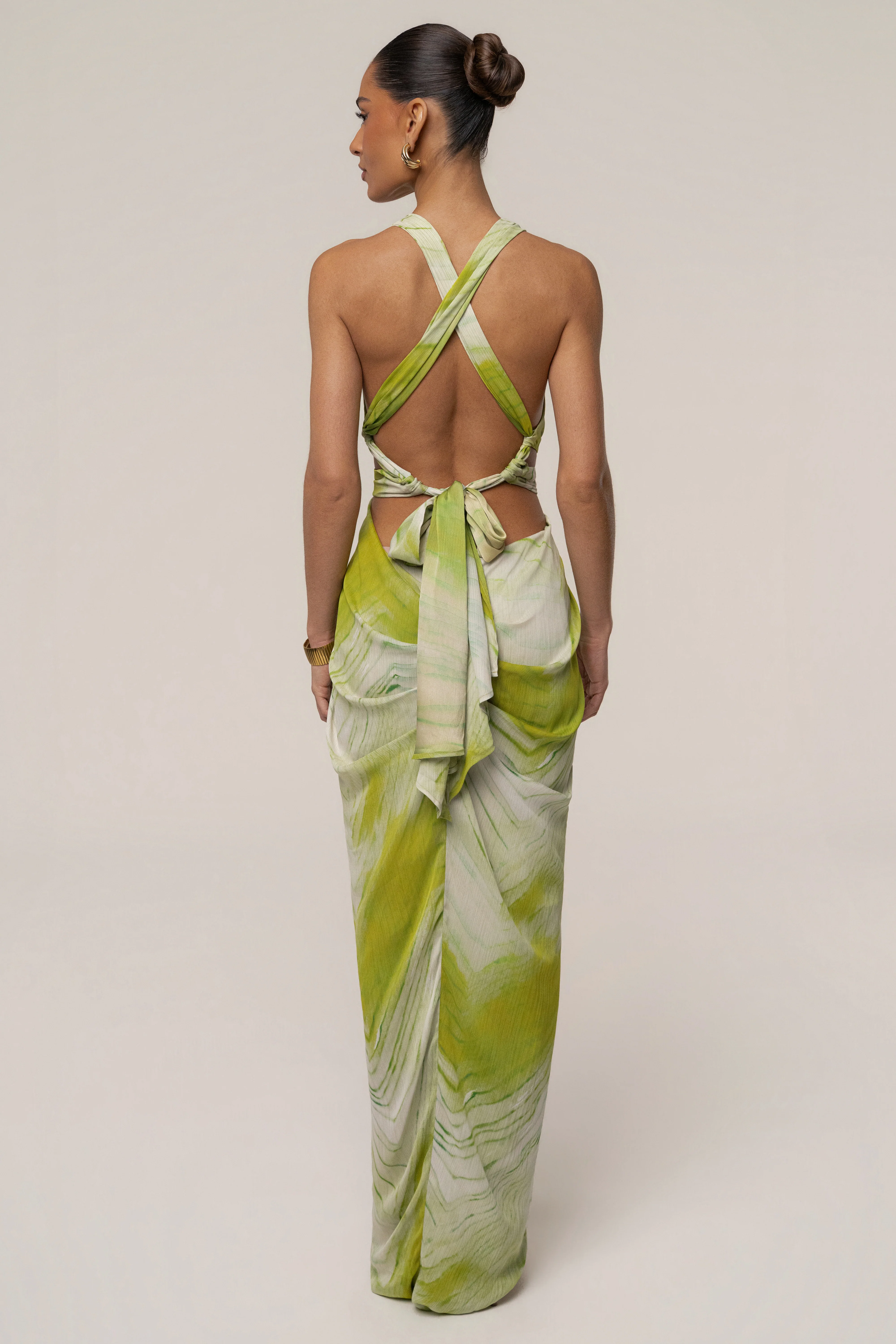 Lime Coastline Maxi Dress