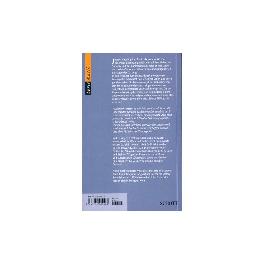 Schott Haydn Biographie – Thomann Ireland