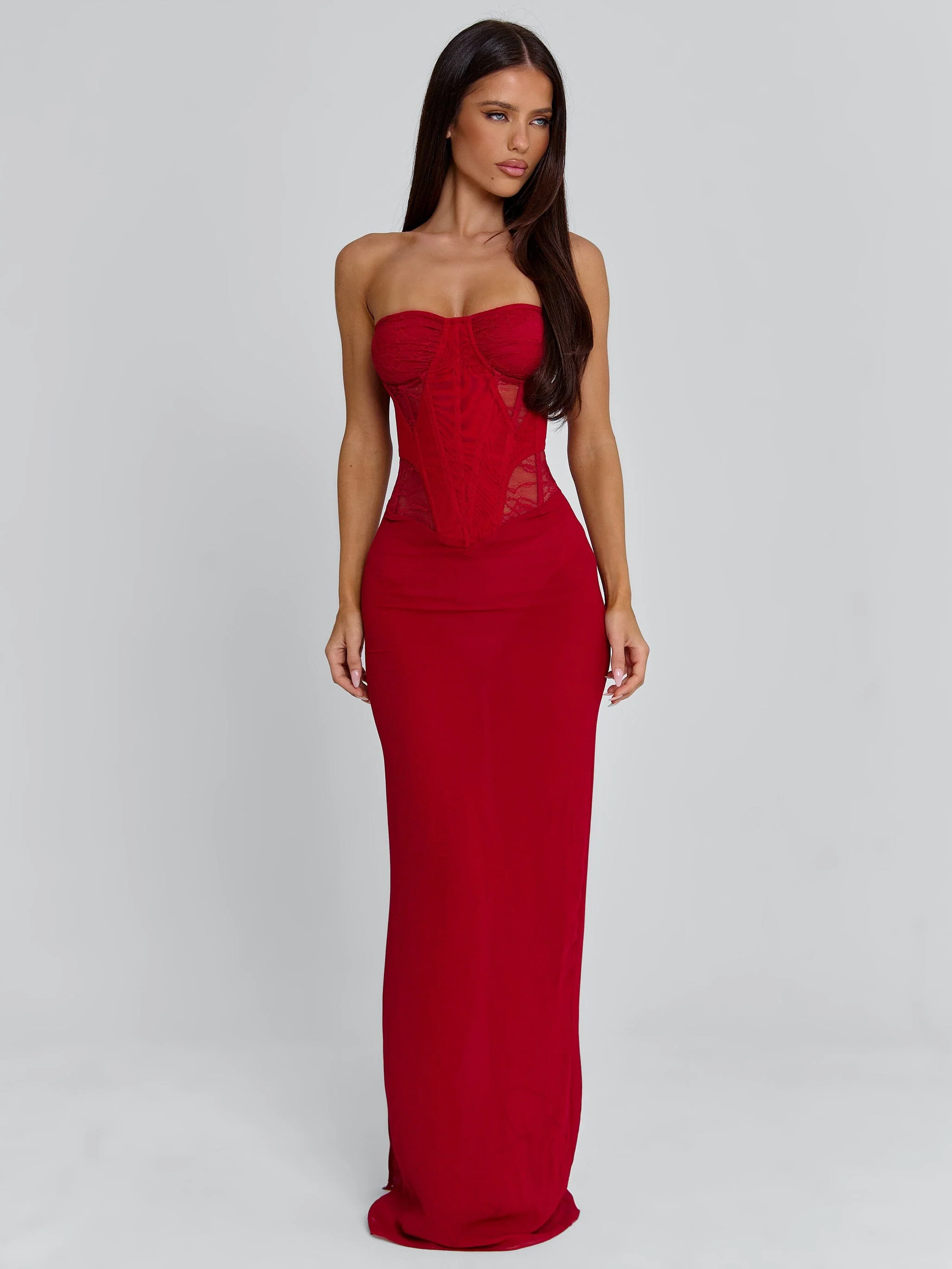 Alexiam Maxi Dress Red