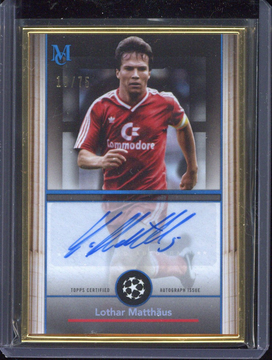 2024-25 Topps Museum Lothar Matthaeus Framed Autograph /75