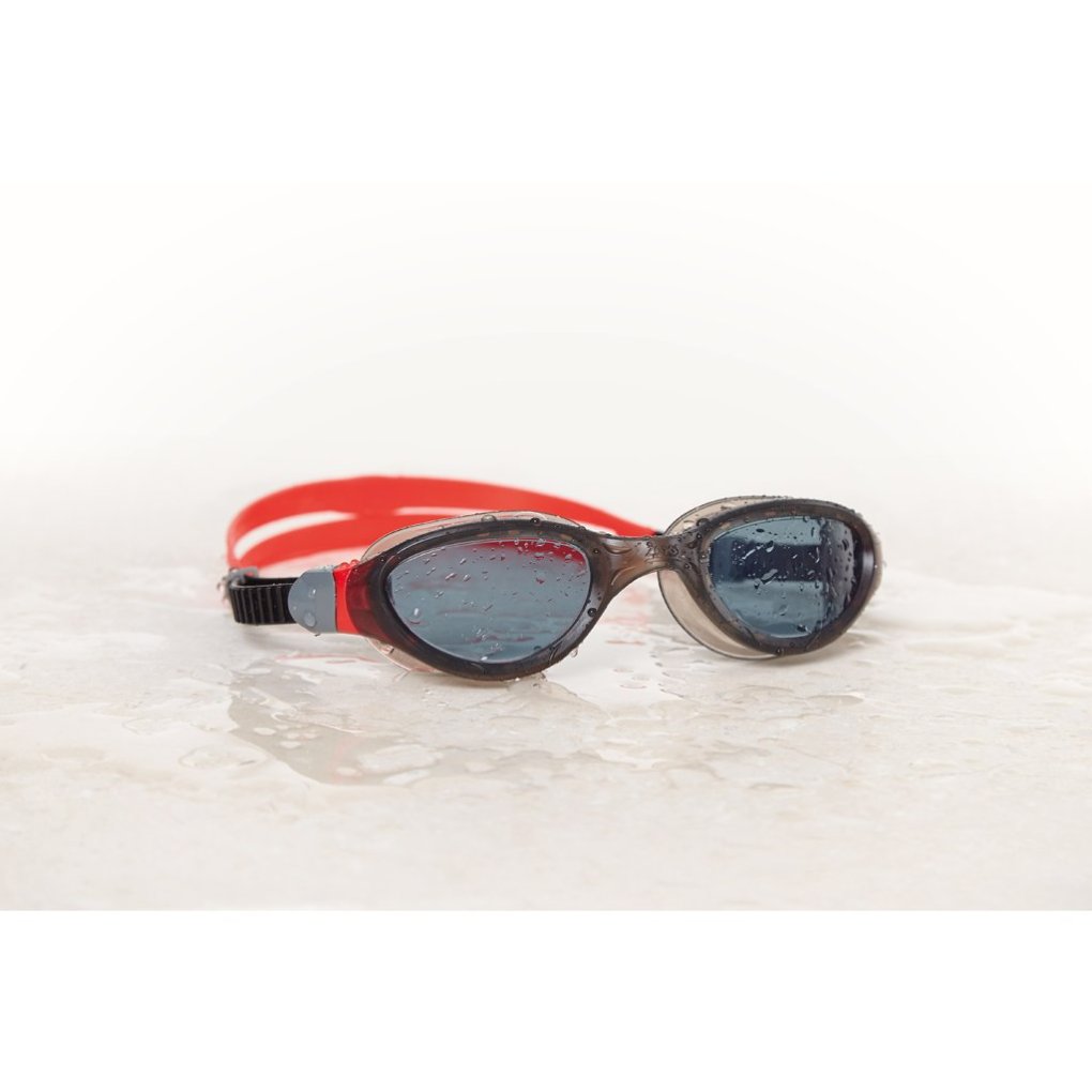 Zoggs Phantom 2.0 Swimming Goggles - Black/Red - Tint Smoke