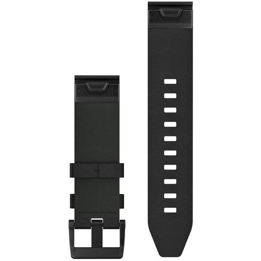 Garmin QuickFit 22 Watch Band for fenix 5/6 / Forerunner 935/945 / Instinct - Black Leather - 010-12740-01
