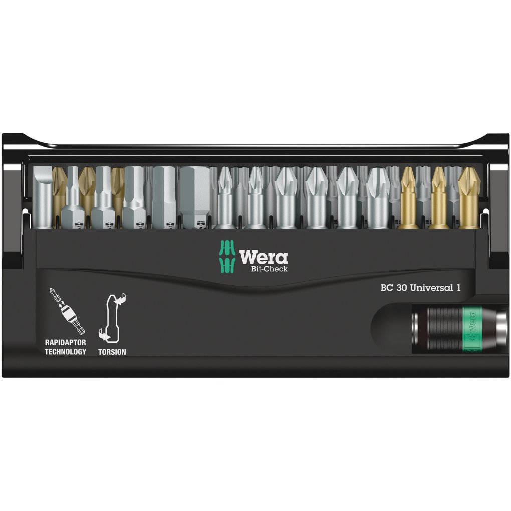 Wera Bit-Check 30 Universal 1 Bit Set - 30 Pcs.