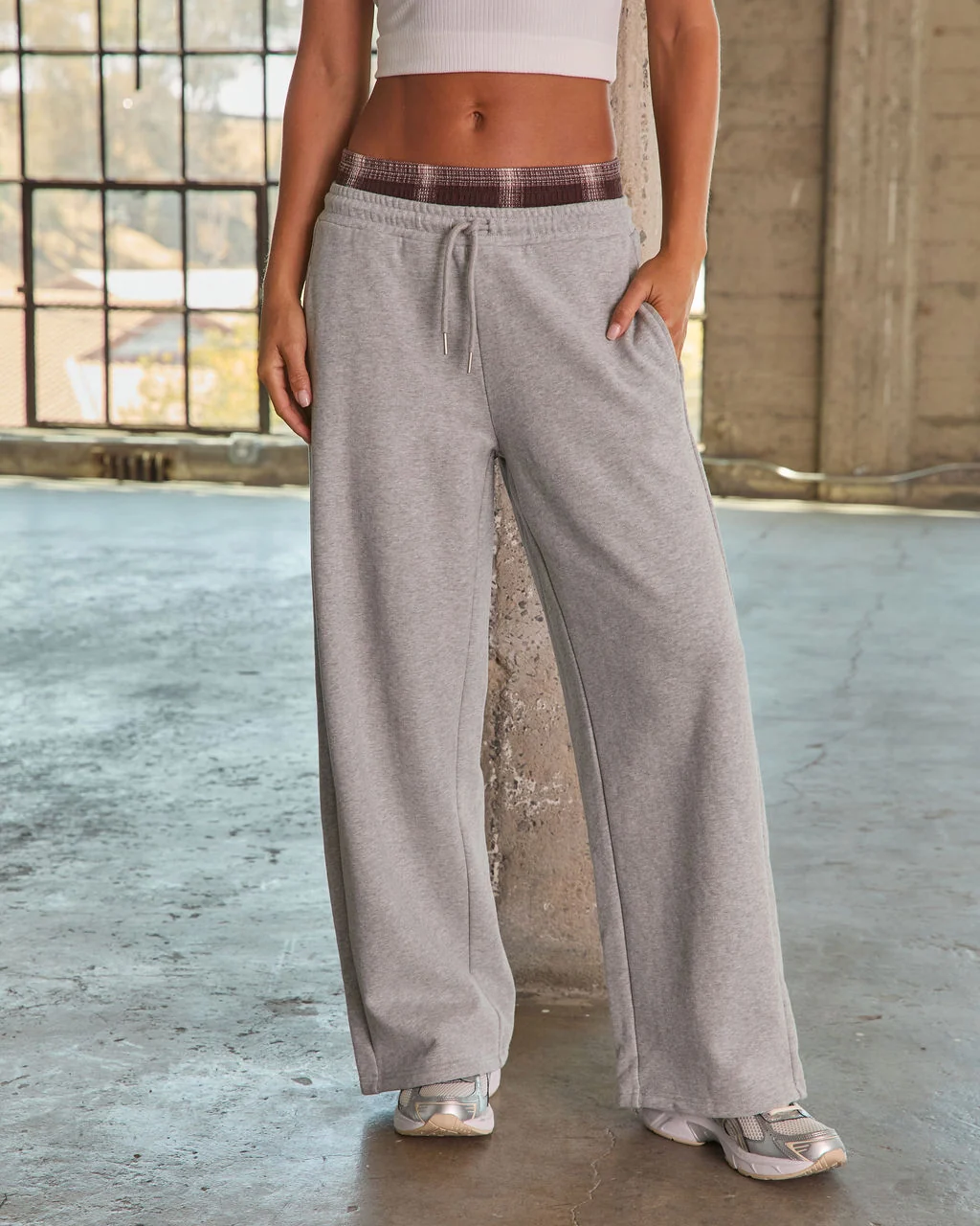 Casual Agenda Fleece Dual Waist Drawstring Pants