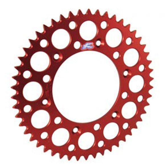 Couronne Renthal Ultra light Anodise rouge Anti boue 49 dentsRef : 491298 / 1075621021