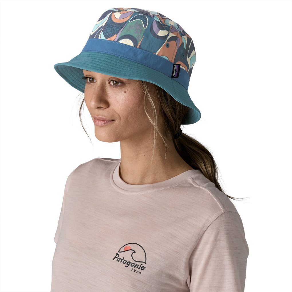 Patagonia Wavefarer Bucket Hat - Kaleido: Black